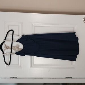 Navy blue nautical dress